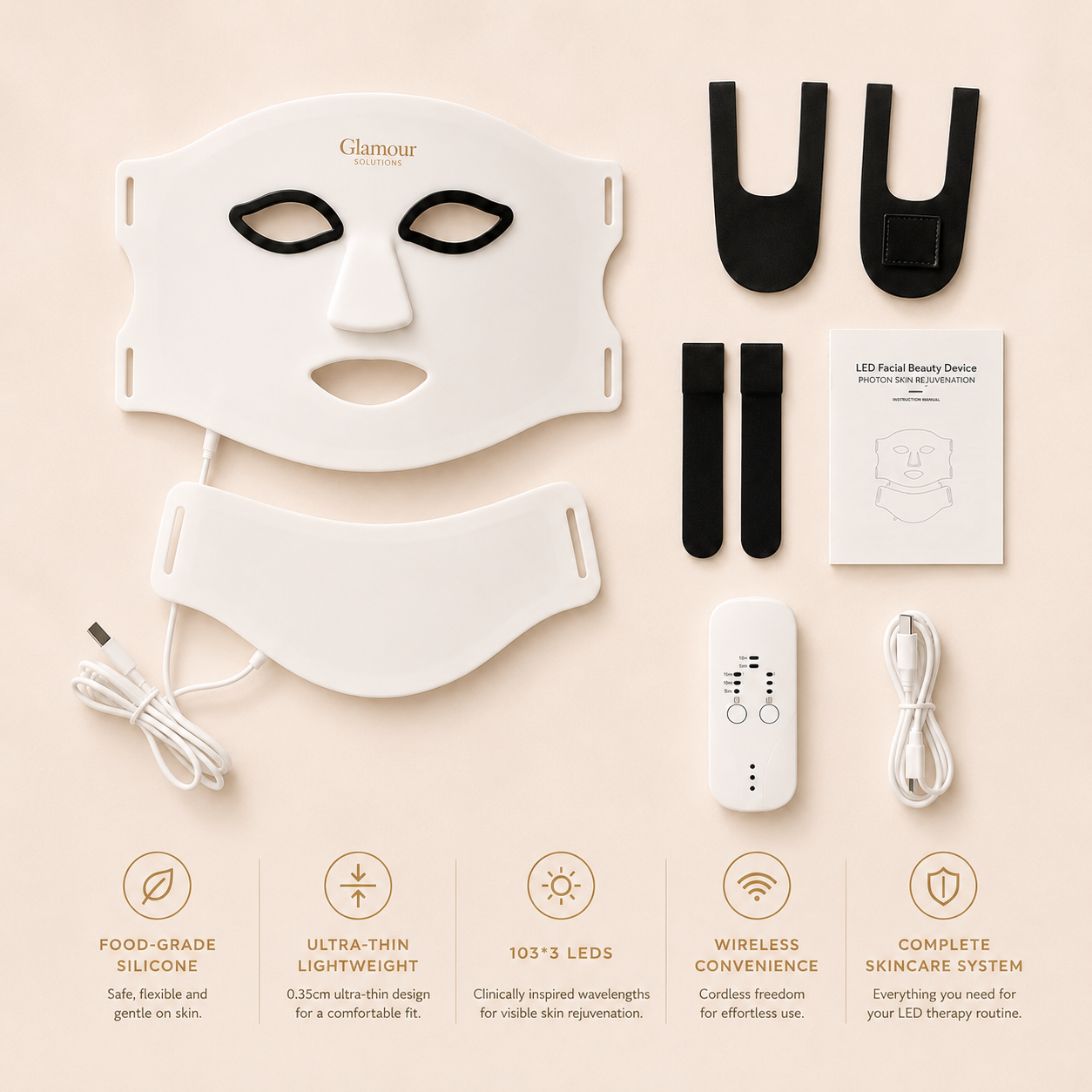 Glamour Solutions Radiance Pro LED Face & Neck Mask