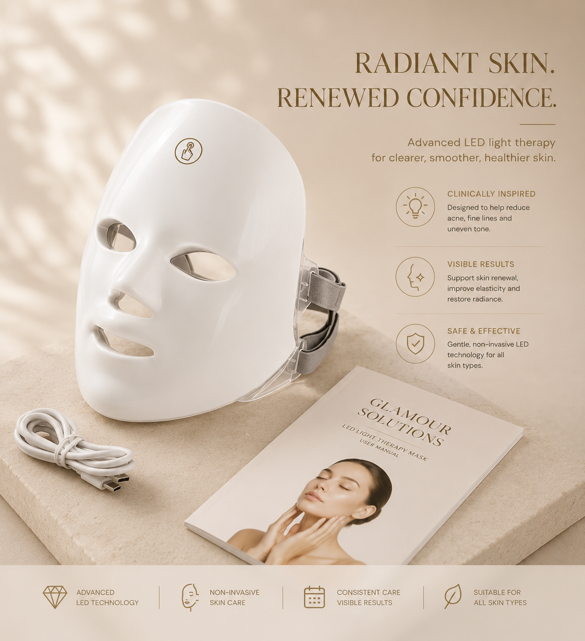 Glamour Solutions Radiance LED Face Mask